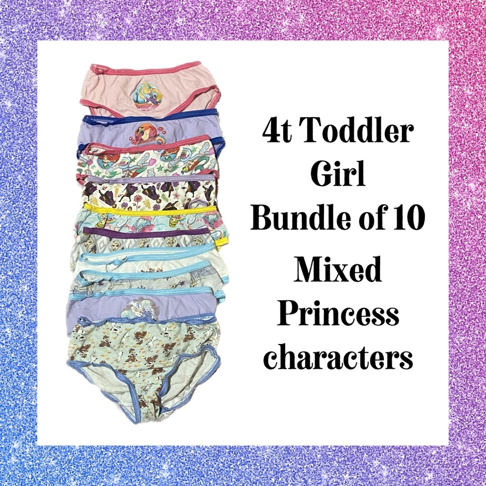 4T Girls Assorted Brands Characters Bundle of 10